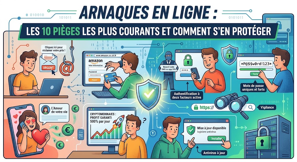 Arnaques en ligne Les 10 pièges les plus courants et comment s’en protéger Arnaques en ligne Les 10 pièges les plus courants et comment s'en protéger