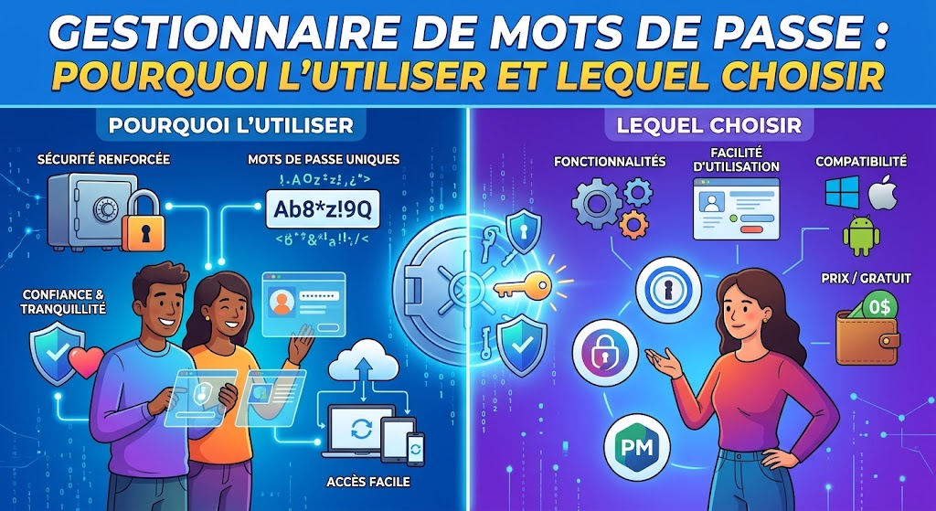 Gestionnaire de mots de passe Pourquoi l'utiliser et lequel choisir