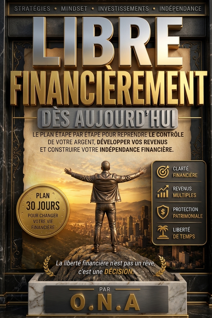 Couverture 3D du livre Libre Financièrement Dès Aujourd'hui par O.N.A.