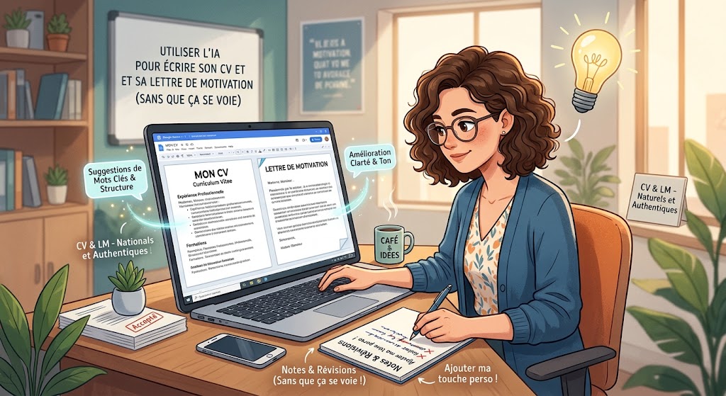 Utiliser l'IA pour écrire son CV et sa lettre de motivation (sans que ça se voie)
